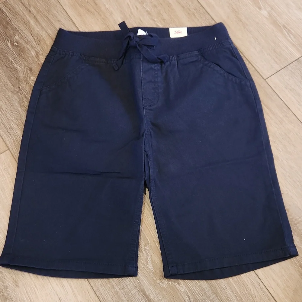 Justice knit waist nwt uniform shorts